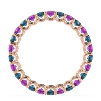 U Prong Round Eternity Anvis Band