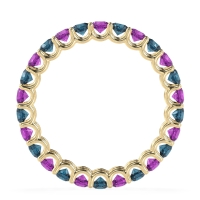 U Prong Round Eternity Anvis Band