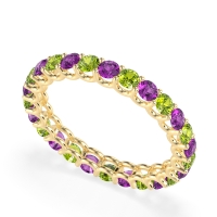 U Prong Round Eternity Anvis Band