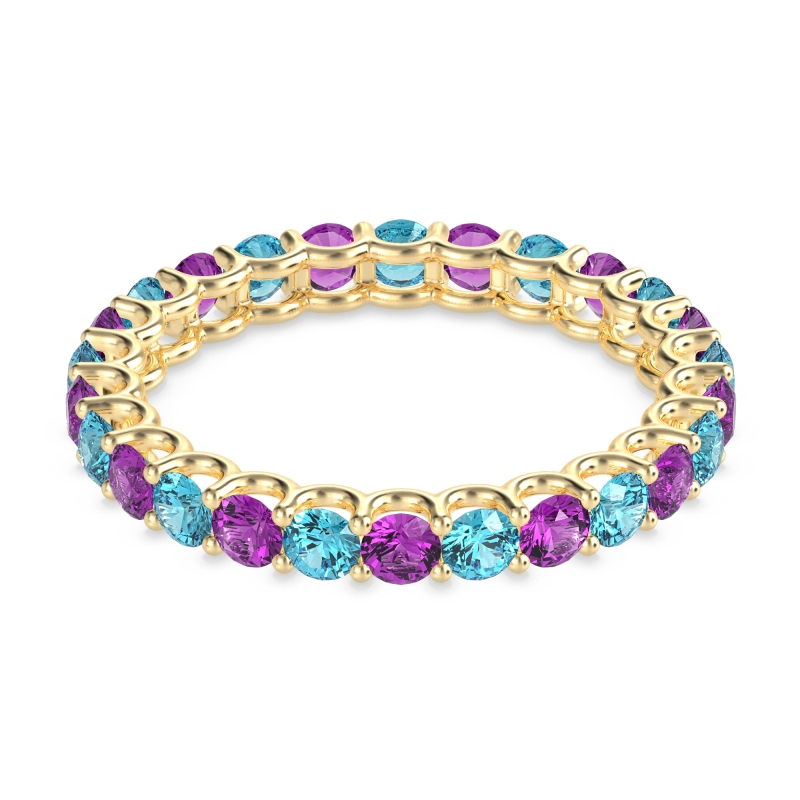 U Prong Round Eternity Anvis Band