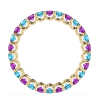 U Prong Round Eternity Anvis Band
