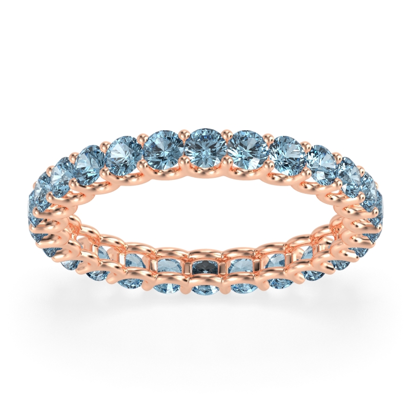 U Prong Round Eternity Anvis Band