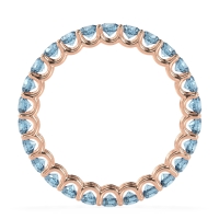 U Prong Round Eternity Anvis Band