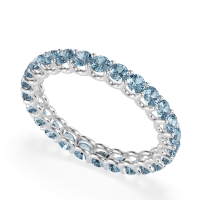 U Prong Round Eternity Anvis Band