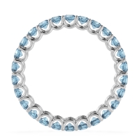 U Prong Round Eternity Anvis Band