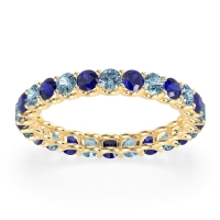 U Prong Round Eternity Anvis Band