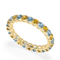 U Prong Round Eternity Anvis Band