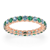 U Prong Round Eternity Anvis Band