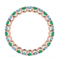 U Prong Round Eternity Anvis Band