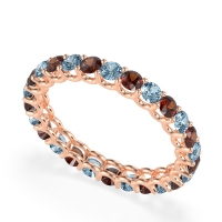 U Prong Round Eternity Anvis Band