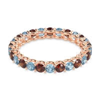 U Prong Round Eternity Anvis Band
