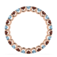 U Prong Round Eternity Anvis Band
