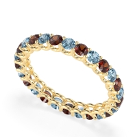 U Prong Round Eternity Anvis Band