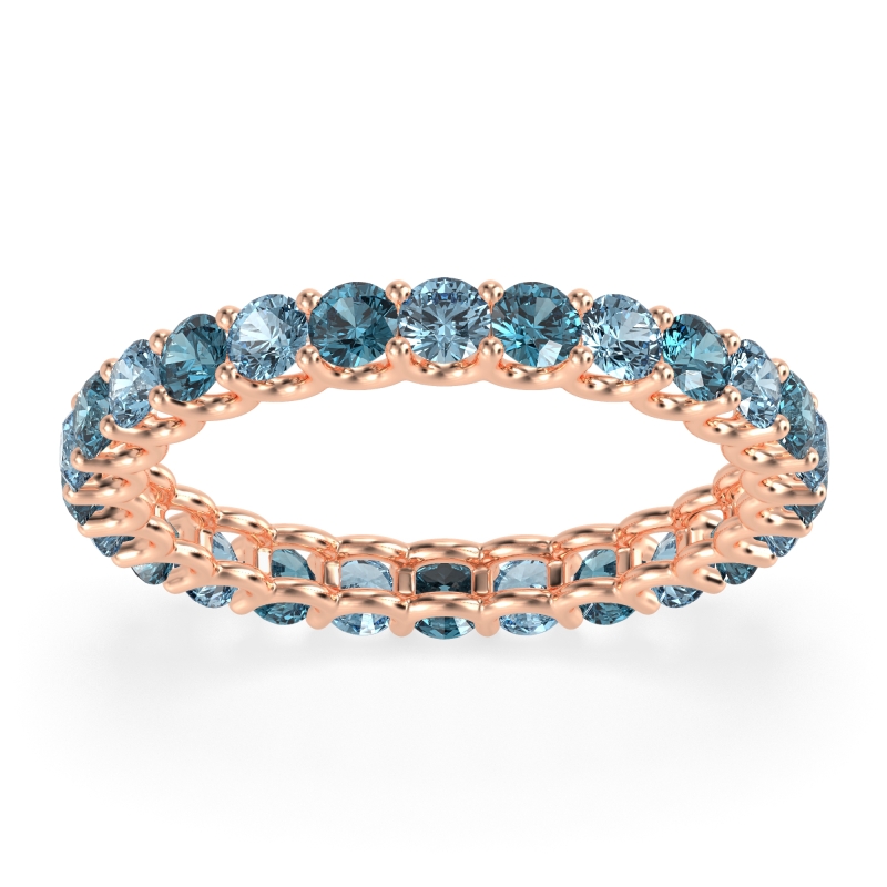 U Prong Round Eternity Anvis Band