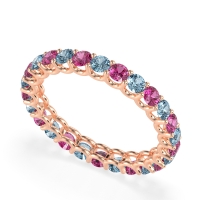 U Prong Round Eternity Anvis Band