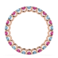 U Prong Round Eternity Anvis Band