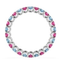 U Prong Round Eternity Anvis Band