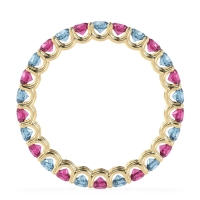 U Prong Round Eternity Anvis Band