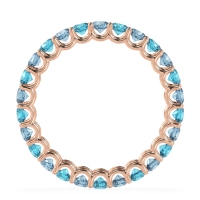 U Prong Round Eternity Anvis Band