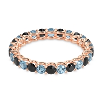 U Prong Round Eternity Anvis Band