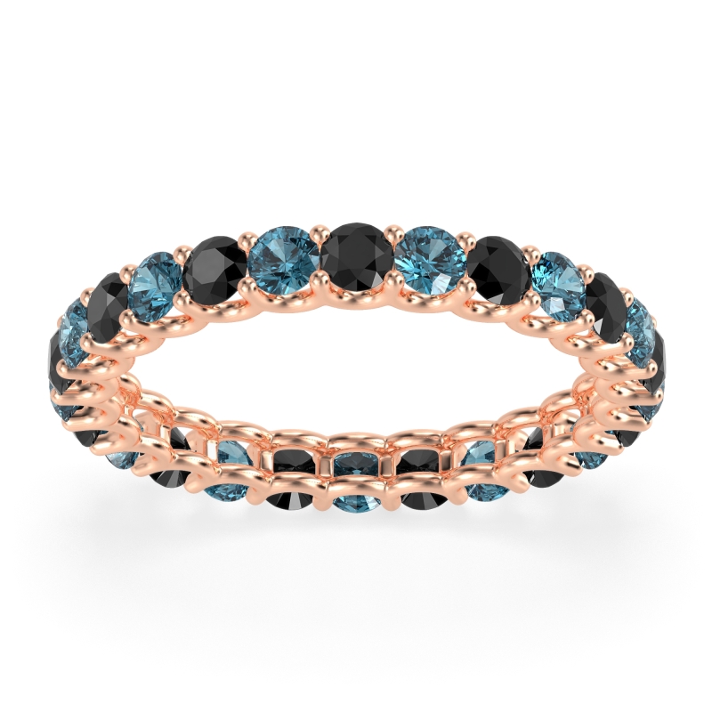 U Prong Round Eternity Anvis Band