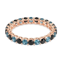 U Prong Round Eternity Anvis Band