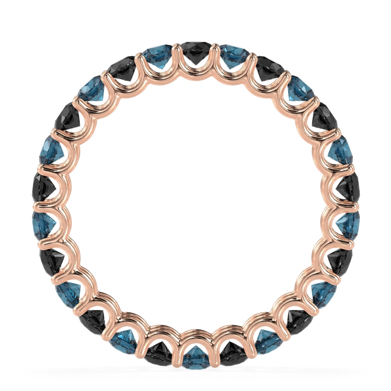 U Prong Round Eternity Anvis Band