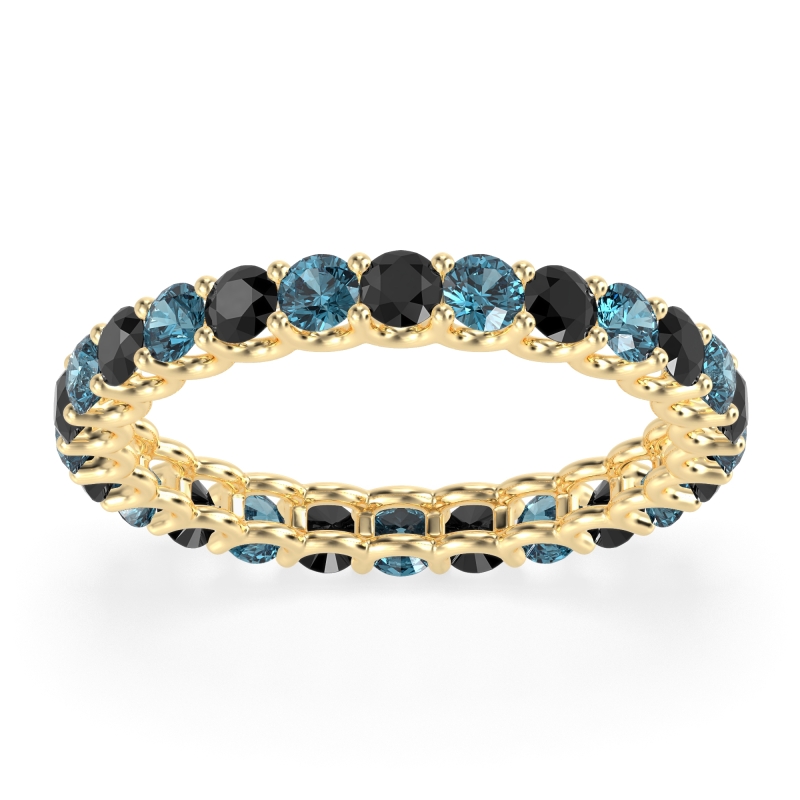 U Prong Round Eternity Anvis Band
