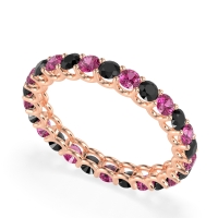 U Prong Round Eternity Anvis Band