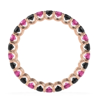 U Prong Round Eternity Anvis Band