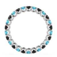 U Prong Round Eternity Anvis Band