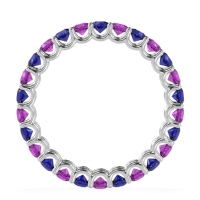 U Prong Round Eternity Anvis Band