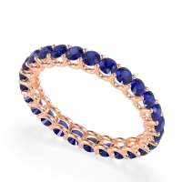 U Prong Round Eternity Anvis Band