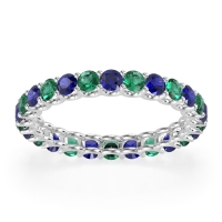 U Prong Round Eternity Anvis Band