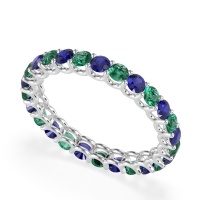 U Prong Round Eternity Anvis Band