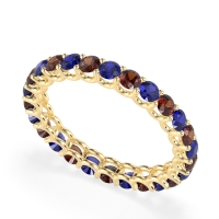 U Prong Round Eternity Anvis Band