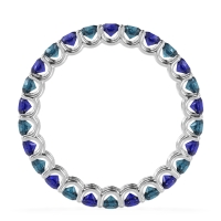 U Prong Round Eternity Anvis Band