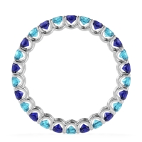 U Prong Round Eternity Anvis Band