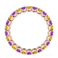 U Prong Round Eternity Anvis Band