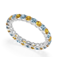 U Prong Round Eternity Anvis Band