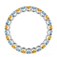 U Prong Round Eternity Anvis Band