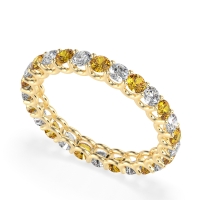 U Prong Round Eternity Anvis Band