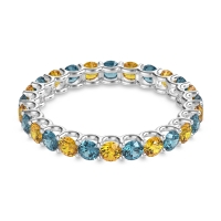 U Prong Round Eternity Anvis Band