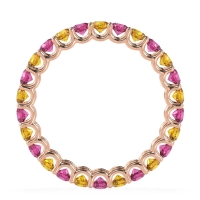 U Prong Round Eternity Anvis Band