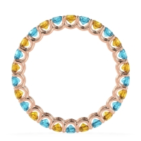 U Prong Round Eternity Anvis Band