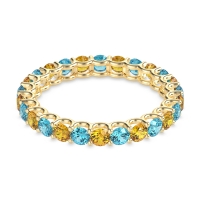 U Prong Round Eternity Anvis Band