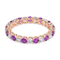 U Prong Round Eternity Anvis Band