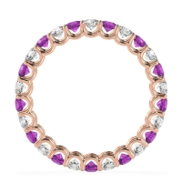 U Prong Round Eternity Anvis Band