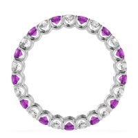 U Prong Round Eternity Anvis Band