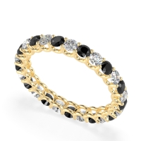 U Prong Round Eternity Anvis Band